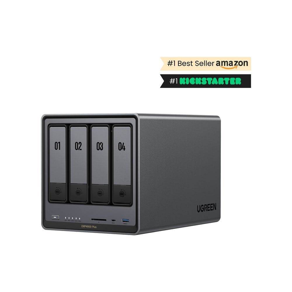 NAS UGREEN NASync DXP4800 Plus a quattro dischi con porta di rete da 10 Gb/s